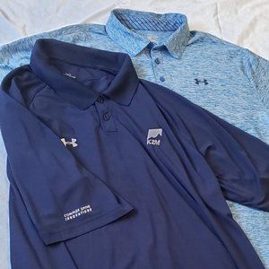 2 Under Armour shirts blue 2X